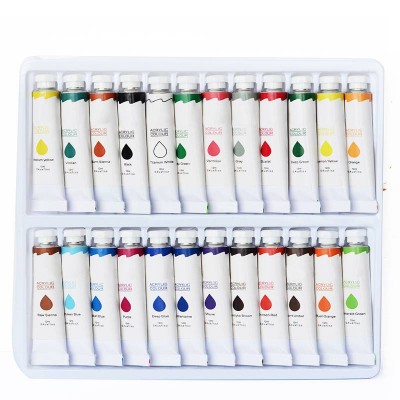 Multipurpose Use 24x12ml Concentrated Acrylic Paint Set