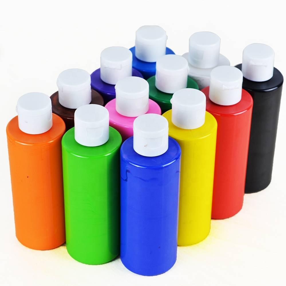 4oz Bottles (120ml) Multi-surface Outdoor Acrylic Paint Set For Rock,Wood,Fabric,Leather,Paper,Crafts,Canvas And Wall